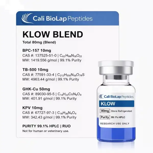 Klow Blend 80mg BPC-157 TB-500 KPV GHK-Cu