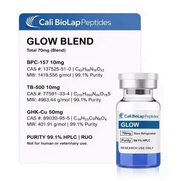 Glow Blend 70mg BPC-157 TB-500 GHK-Cu